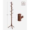 Sturdy Solid Wood Coat Rack with 8 Hooks