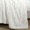 Soft Pleated Cotton 3 Piece Comforter Set
