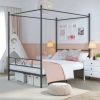 Full size French Country Four Poster Metal Canopy Bed