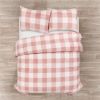 Plaid Soft Faux Fur Comforter Set