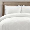 White Diamond Jacquard 3 PCS Comforter Set