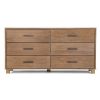 Modern Farmhouse Solid Wood 6 Drawer Double Dresser