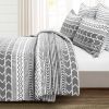 Full/Queen Scandinavian Chevron 5 Piece Lightweight Comforter Set