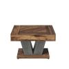 Modern Farmhouse Style Square Coffee Table Wood Finish