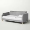 Twin size Polyester Fabric Upholstered Daybed with Nailhead Trim