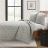 Hexagon Pattern Lightweight Textured Cotton 3 Piece Quilt Set