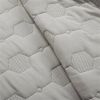 Hexagon Pattern Lightweight Textured Cotton 3 Piece Quilt Set
