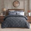 All Season Pleated Hypoallergenic Microfiber Reversible 2 Piece Comforter Set