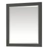 32-in x 28-in Bathroom Wall Mirror with Solid Wood Frame