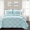 Flowers Lightweight Polyester Microfiber Quilt Set