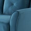 Modern 3-Seater Upholstered Sofa Microfiber with Button Tufted Cushions