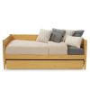 Twin Solid Wood Daybed with Roll Out Trundle Bed Frame