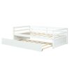 Twin/Twin Dorm Style Trundle Daybed Platform Bed Frame