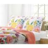 3-Piece Cotton Quilt Set with Multi-Color Floral Pattern