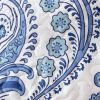 Soft Microfiber Reversible Blue/White Baroque Floral Design Quilt Set