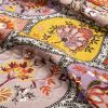 Boho Floral Lightweight Cotton Orange Mauve Yellow 3-Piece Quilt Set