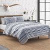 Scandinavian Style Chevron Reversible Cotton Quilt Set