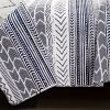 Scandinavian Style Chevron Reversible Cotton Quilt Set