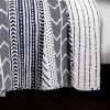 Scandinavian Style Chevron Reversible Cotton Quilt Set