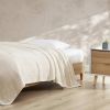 Cream Bone Lightweight 100-Percent Cotton Blanket - Machine Washable