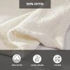 Cream Bone Lightweight 100-Percent Cotton Blanket - Machine Washable