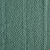 Lightweight 100-Percent Cotton Reversible Knit Blanket in Green