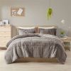 Soft Sherpa Faux Fur Comforter Set with Pillow Shams