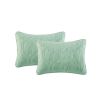Coastal Beach Starfish Seashell Seahorse Light Green Teal Quilt Set