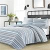 Nautical Anchor Blues 100-Percent Cotton Reversible Quilt Set