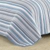 Nautical Anchor Blues 100-Percent Cotton Reversible Quilt Set