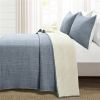3-Piece Reversible Woven Cotton Quilt Set