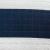 Navy White Stripe Cotton Lightweight Quilt Set
