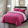 Traditional Microfiber Reversible 3 Piece Comforter Set