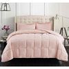 Queen Size 3 Piece Microfiber Reversible Comforter Set