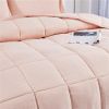 Queen Size 3 Piece Microfiber Reversible Comforter Set