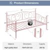 Twin size Victorian Metal Daybed Frame - 350 lbs. Weight Capacity