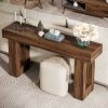 Modern Farmhouse 63-inch Long Narrow Console Sofa Table Wood Finish
