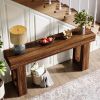 Modern Farmhouse 63-inch Long Narrow Console Sofa Table Wood Finish