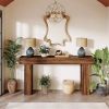 Modern Farmhouse 63-inch Long Narrow Console Sofa Table Wood Finish