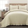 Lightweight Reversible Oversized 3 Piece Quilt Set