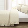 Lightweight Reversible Oversized 3 Piece Quilt Set