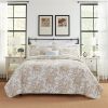 3 Piece Bed-in-a-Bag Bohemian Floral Cotton Quilt Set