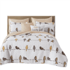 Floral Birds On Wire Lightweight 7 Piece Quilt Set