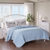 Microfiber Beach Shells Coastal Reversible Quilt Set