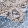 Microfiber Beach Shells Coastal Reversible Quilt Set
