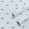 Coastal Beach 100-Percent Cotton Navy Blue White Stripe Sheet Set
