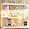 Modern Industrial Kitchen Baker's Rack with Multi-Color LED Lights