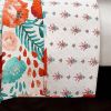 Boho Floral Red Poppy Lightweight 3 Piece Cotton Quilt Set