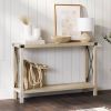 Industrial Farmhouse Entryway Table / Sofa Table Wood Finish
