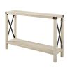 Industrial Farmhouse Entryway Table / Sofa Table Wood Finish